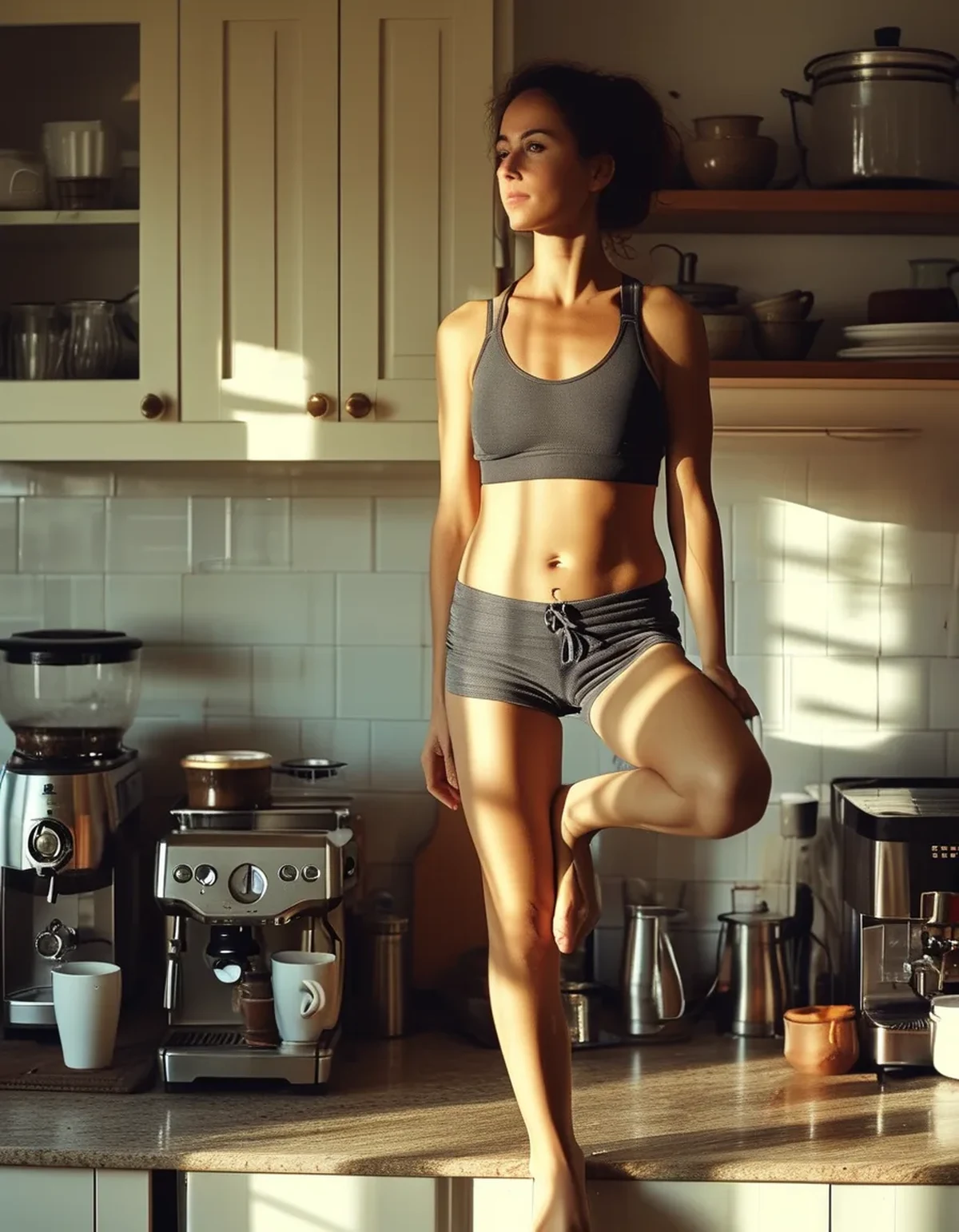 5 Balance Drills You Can Do at Your Kitchen Counter While Waiting for Coffee